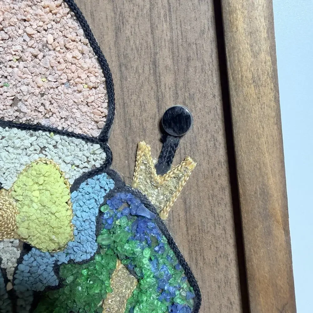 Set Vtg Gravel Art Alice Wonderland White Rabbit Mad Hatter Pictures 17